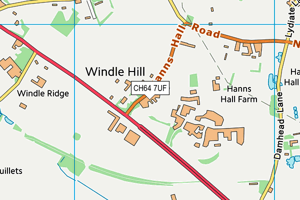 CH64 7UF map - OS VectorMap District (Ordnance Survey)