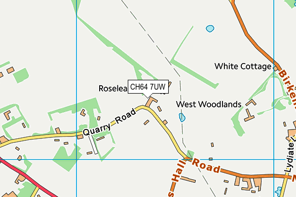 CH64 7UW map - OS VectorMap District (Ordnance Survey)