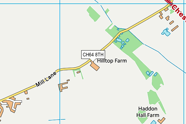 CH64 8TH map - OS VectorMap District (Ordnance Survey)