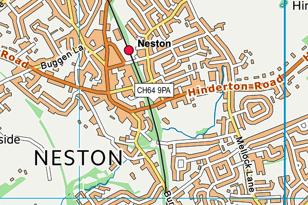 Map of OXTON DEVELOPMENTS LIMITED at district scale