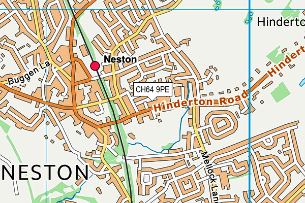 CH64 9PE map - OS VectorMap District (Ordnance Survey)