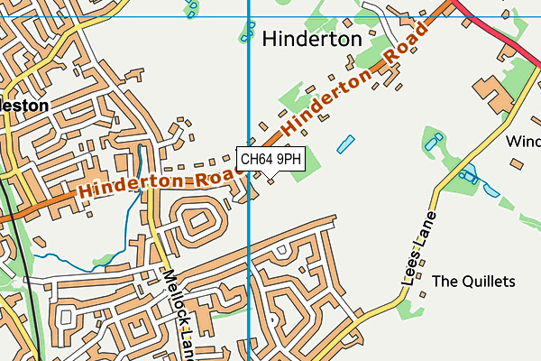 CH64 9PH map - OS VectorMap District (Ordnance Survey)