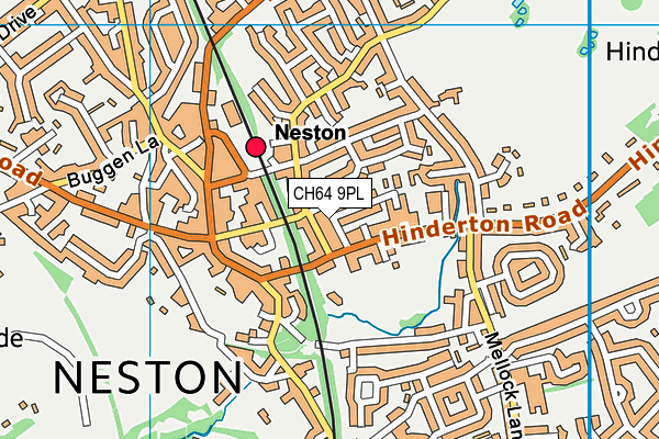 CH64 9PL map - OS VectorMap District (Ordnance Survey)