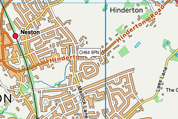 CH64 9PN map - OS VectorMap District (Ordnance Survey)