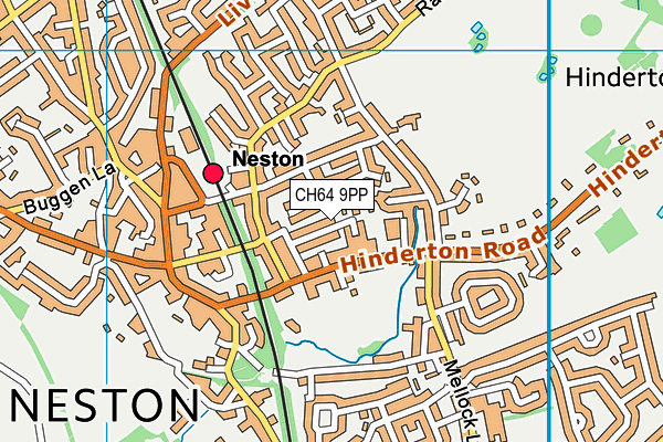 CH64 9PP map - OS VectorMap District (Ordnance Survey)