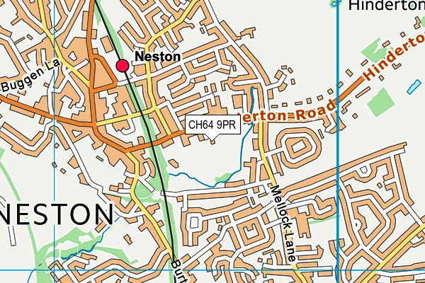 CH64 9PR map - OS VectorMap District (Ordnance Survey)