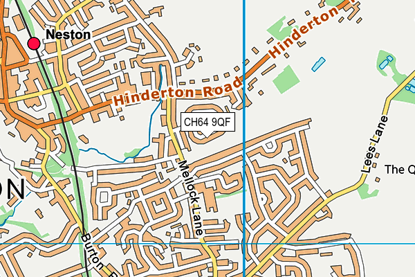 CH64 9QF map - OS VectorMap District (Ordnance Survey)