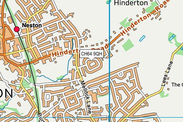 CH64 9QH map - OS VectorMap District (Ordnance Survey)