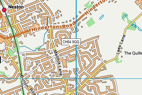 CH64 9QQ map - OS VectorMap District (Ordnance Survey)
