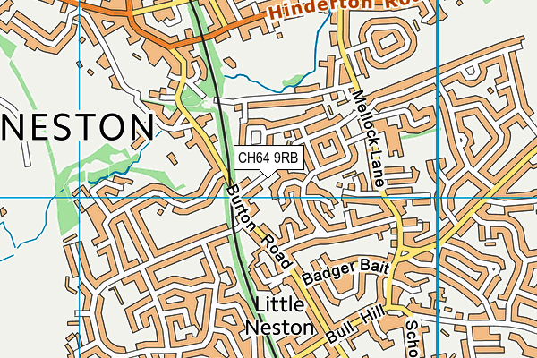 CH64 9RB map - OS VectorMap District (Ordnance Survey)