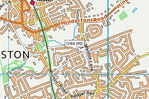 CH64 9RD map - OS VectorMap District (Ordnance Survey)