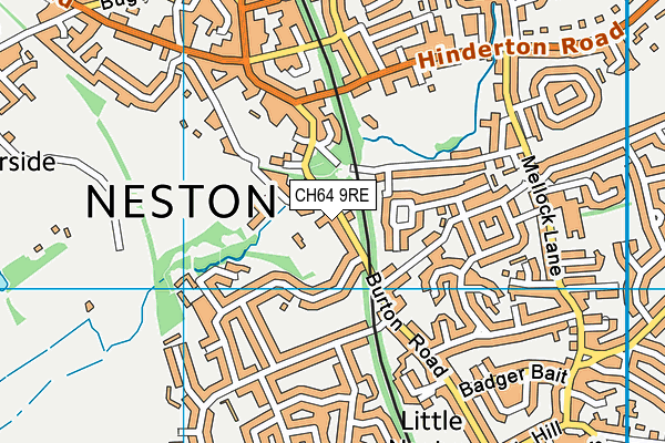 Neston Primary School map (CH64 9RE) - OS VectorMap District (Ordnance Survey)