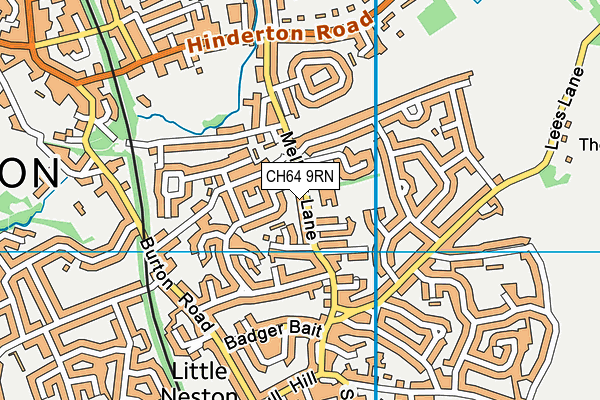 CH64 9RN map - OS VectorMap District (Ordnance Survey)