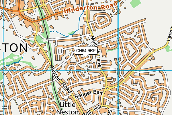 CH64 9RP map - OS VectorMap District (Ordnance Survey)