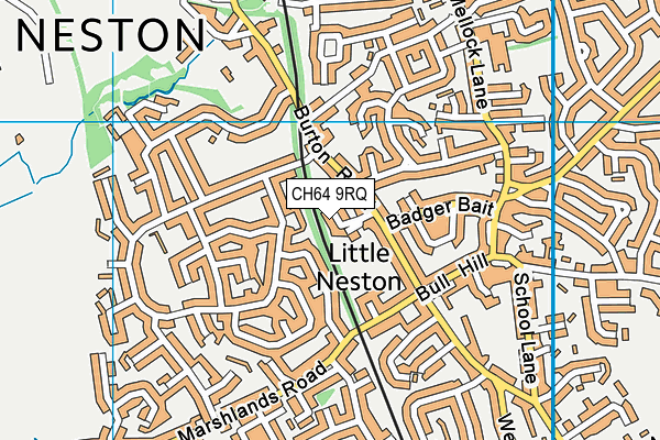 CH64 9RQ map - OS VectorMap District (Ordnance Survey)