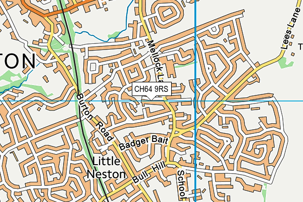 CH64 9RS map - OS VectorMap District (Ordnance Survey)