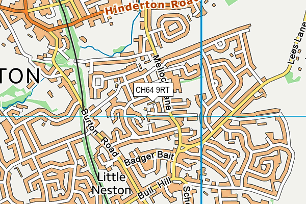 CH64 9RT map - OS VectorMap District (Ordnance Survey)