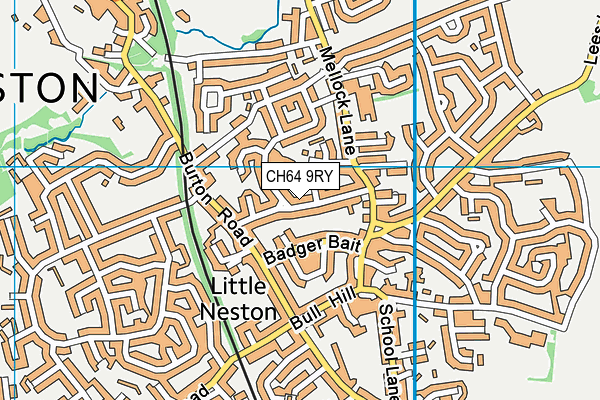 CH64 9RY map - OS VectorMap District (Ordnance Survey)