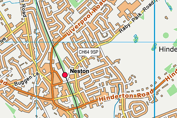 CH64 9SP map - OS VectorMap District (Ordnance Survey)