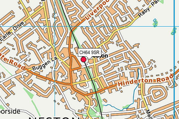 CH64 9SR map - OS VectorMap District (Ordnance Survey)