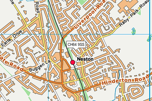 CH64 9SS map - OS VectorMap District (Ordnance Survey)