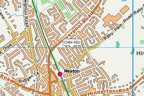 CH64 9SU map - OS VectorMap District (Ordnance Survey)