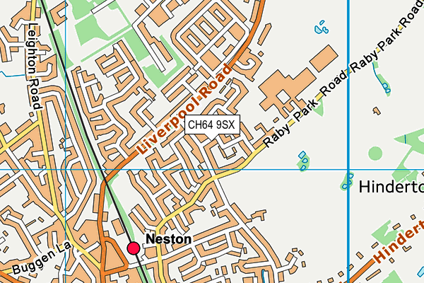 CH64 9SX map - OS VectorMap District (Ordnance Survey)