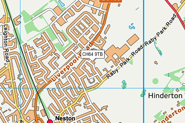 CH64 9TB map - OS VectorMap District (Ordnance Survey)