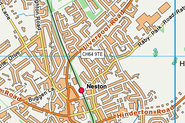 CH64 9TE map - OS VectorMap District (Ordnance Survey)