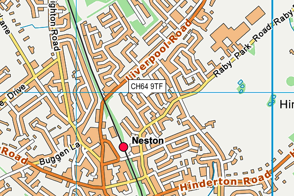 CH64 9TF map - OS VectorMap District (Ordnance Survey)