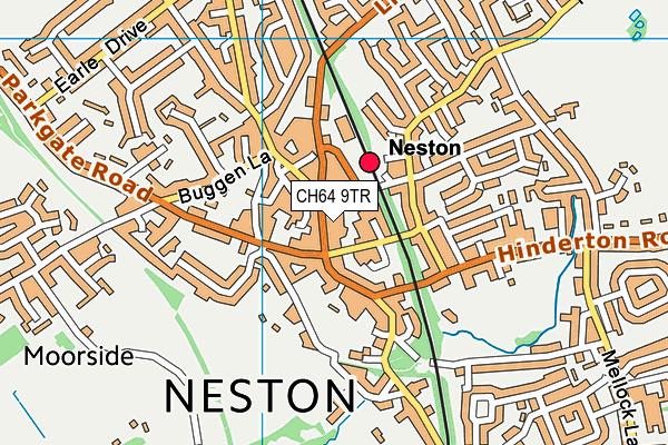 CH64 9TR map - OS VectorMap District (Ordnance Survey)