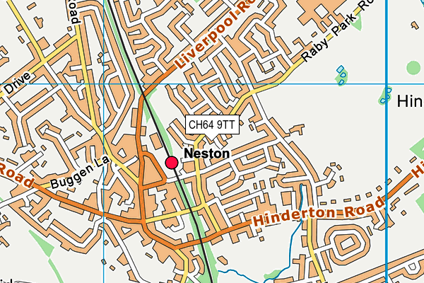 CH64 9TT map - OS VectorMap District (Ordnance Survey)