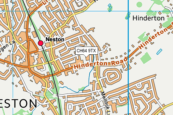 CH64 9TX map - OS VectorMap District (Ordnance Survey)