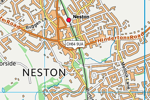 CH64 9UA map - OS VectorMap District (Ordnance Survey)