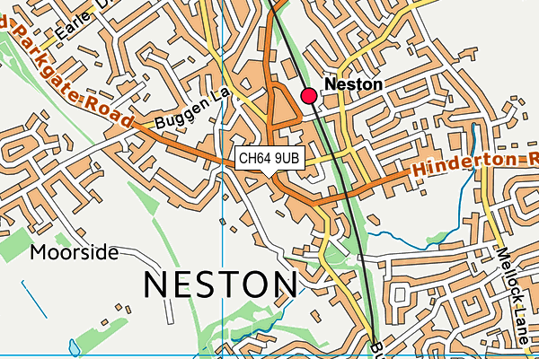 CH64 9UB map - OS VectorMap District (Ordnance Survey)