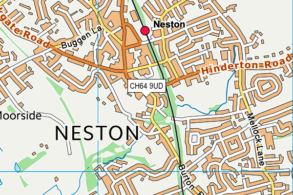 CH64 9UD map - OS VectorMap District (Ordnance Survey)