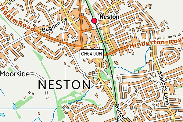 CH64 9UH map - OS VectorMap District (Ordnance Survey)