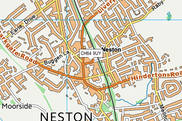 CH64 9UY map - OS VectorMap District (Ordnance Survey)