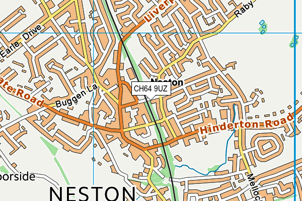 CH64 9UZ map - OS VectorMap District (Ordnance Survey)