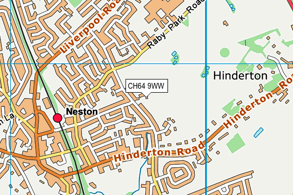 CH64 9WW map - OS VectorMap District (Ordnance Survey)