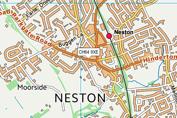 CH64 9XE map - OS VectorMap District (Ordnance Survey)