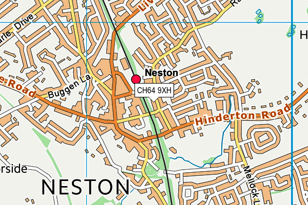 CH64 9XH map - OS VectorMap District (Ordnance Survey)