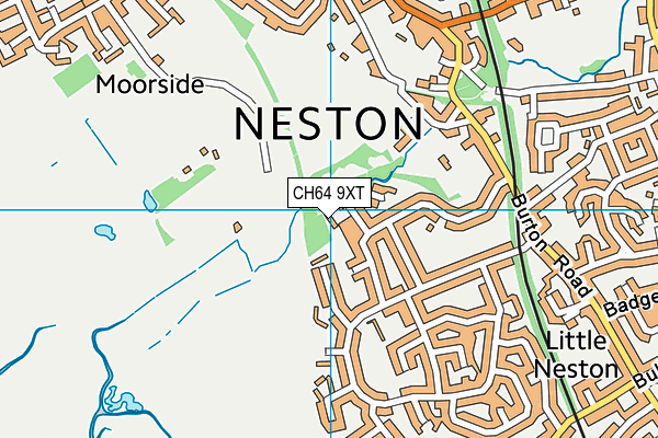 CH64 9XT map - OS VectorMap District (Ordnance Survey)