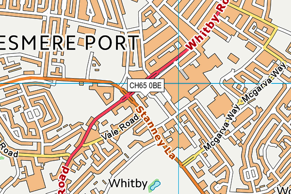 CH65 0BE map - OS VectorMap District (Ordnance Survey)