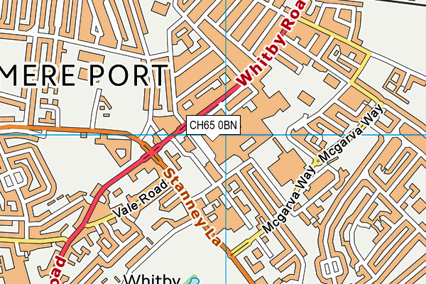 CH65 0BN map - OS VectorMap District (Ordnance Survey)