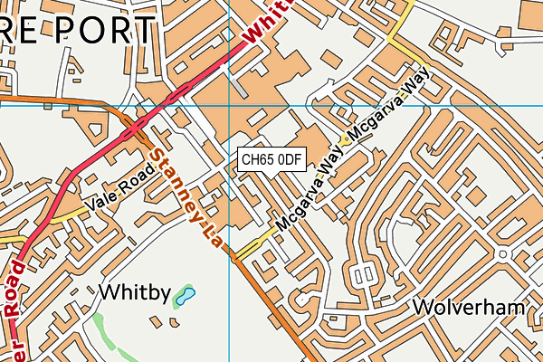 CH65 0DF map - OS VectorMap District (Ordnance Survey)