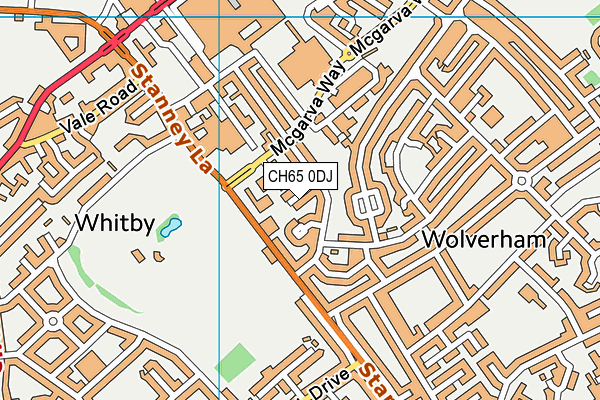 CH65 0DJ map - OS VectorMap District (Ordnance Survey)