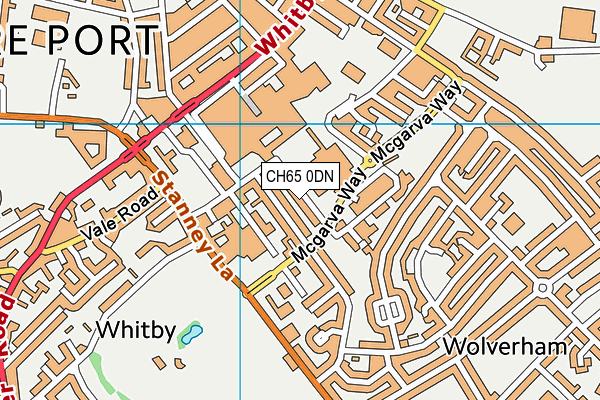 CH65 0DN map - OS VectorMap District (Ordnance Survey)