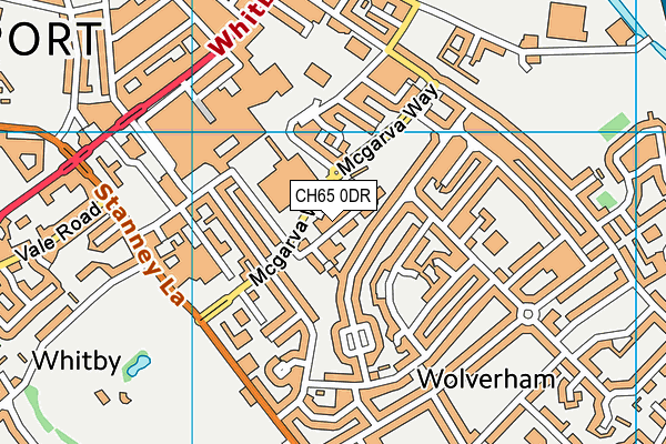 CH65 0DR map - OS VectorMap District (Ordnance Survey)