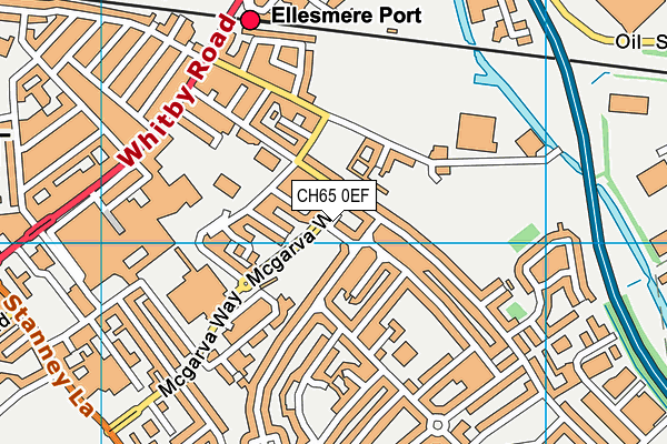 CH65 0EF map - OS VectorMap District (Ordnance Survey)